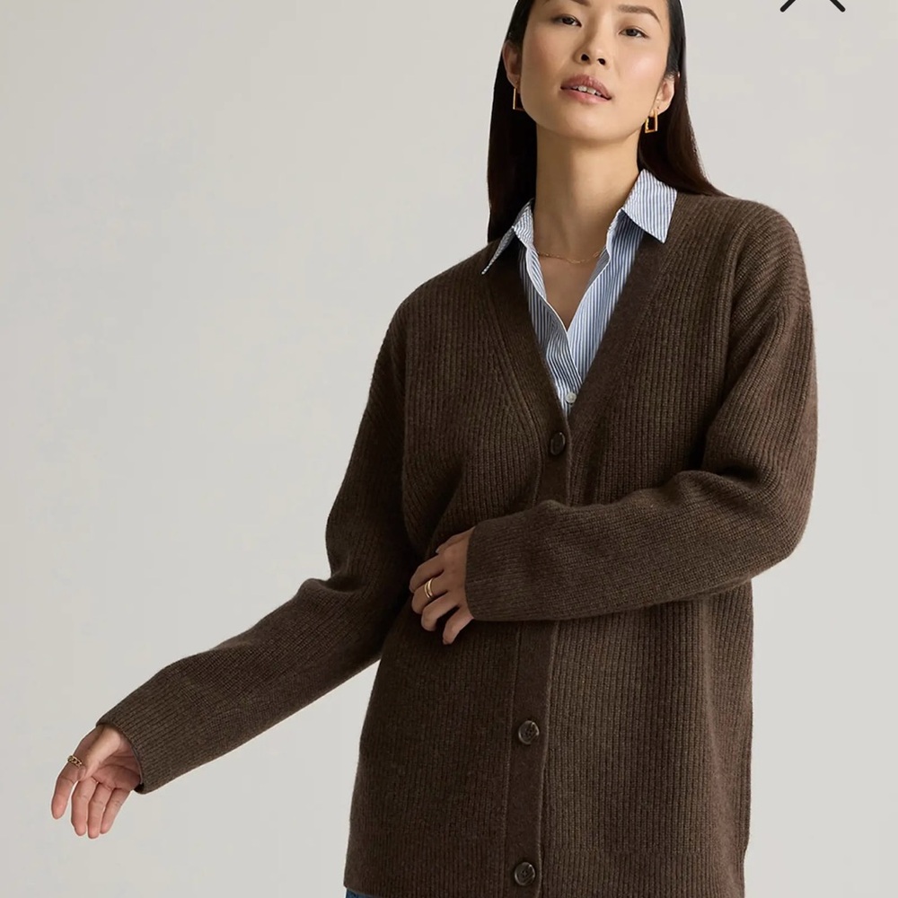 Quince Cashmere Oversized Cardigan